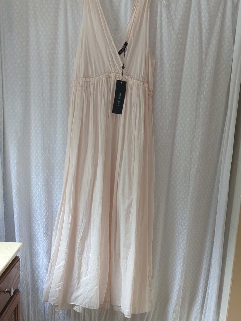 Ilse Jacobson Pale Blush Sleeveless Maxi Women's 40/8, Greek Goddess Wedding NWT